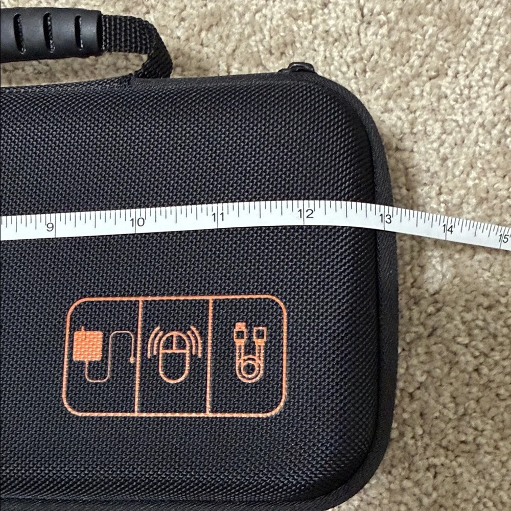 NWOT Black Hard Shell Tech Carrying Case